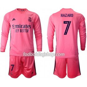 Real Madrid Eden Hazard 7 Børn Udebane Fodboldsæt 2020-21 L/S (+ Korte bukser)